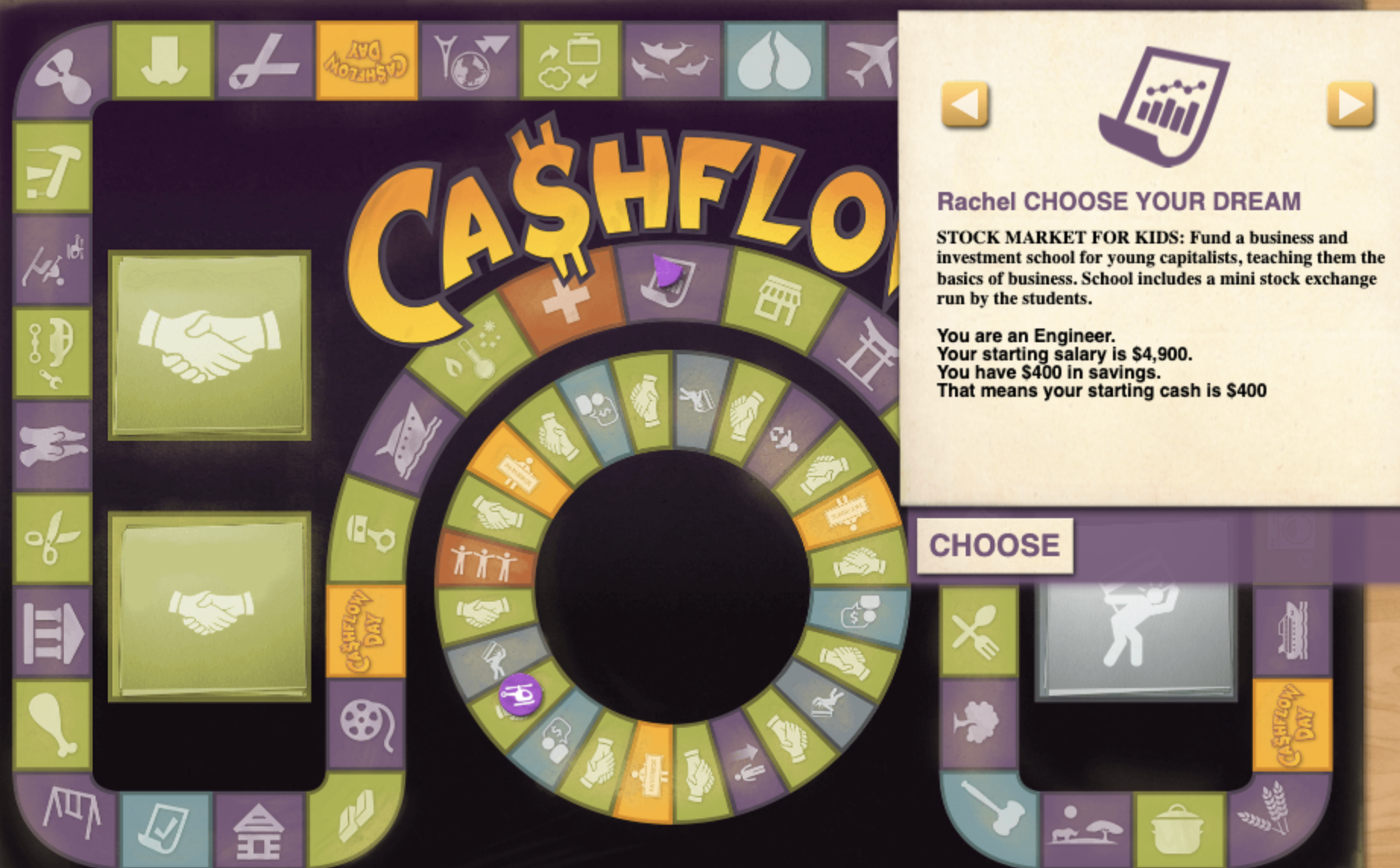 cashflow 101 game sheets